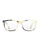 Rome Square Acetate Fashion Glasses, Zebra Horn