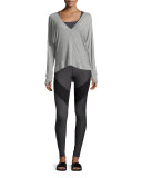 Serenity V-Neck Sweatshirt, Gray