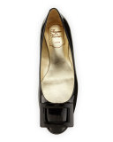 Gommette Patent Buckle Ballet Flat