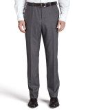 Flat-Front Trousers, Gray