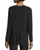 Uneven-Hem Lounge Top