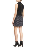 Naya Dress w/Pleated Plaid Skirt