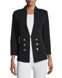 3/4-Sleeve Button-Front Jacket 