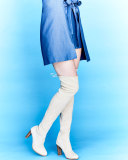 Highland Suede Over-the-Knee Boot, Buff