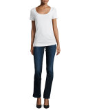 Kimmie Straight Slim Illusion Jeans, Tried & True Blue