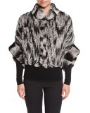 Knit Rabbit Fur Bolero