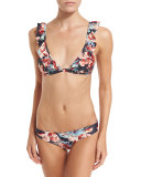 Milos Floral Cristina Swim Bottom, Black