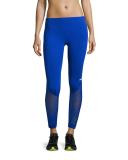 The Seamless Mesh Tights, Bold Blue
