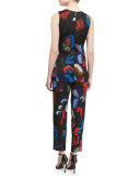 Double-Breasted Printed Envers Vest