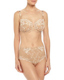 Guipure Charming Lace Demi-Cup Bra