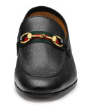 Elanor Leather Horsebit Loafer, Black 