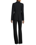 Talisana High-Waist Scuba Pants, Navy