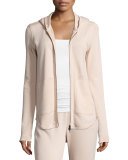 Zip-Front Jersey Hoodie 