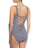 Breton Stripe One-Piece Swimsuit