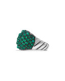 Osetra Faceted Green Onyx Dome Ring