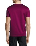 Cotton V-Neck T-Shirt, Red