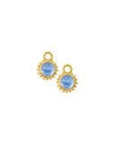 Cerulean Tiny Griffin Intaglio Earring Pendants
