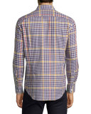 Plaid Flannel Long-Sleeve Sport Shirt, Multi