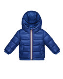 Aubert Quilted Zip-Front Puffer Jacket, Blue, Size 12M-3