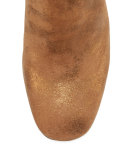 Leitzel Metallic Suede Bootie, Bronze