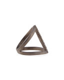 Vertical Diamond Bar Ring, Size 7