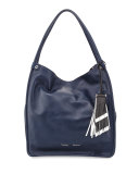 Medium Tassel Tote Bag, Indigo