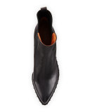 Renee Leather Ankle Boot, Black