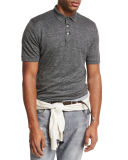 Linen-Cotton Polo Shirt