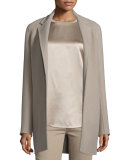 Addison Open-Front Jacket, Taupe