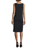 Sleeveless Luxe Pima Cotton Tank Dress, Plus Size