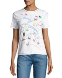 Established Short-Sleeve Map Tee, White