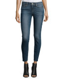 Verdugo Raw-Hem Skinny Ankle Jeans w/Caballo Inseam, Axel