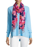 Allessandra V-Neck High-Low Cashmere Tunic 