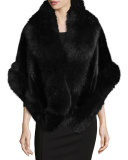 Mink & Fox Fur Topper Jacket, Black