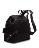 Hawaiian Double-Pocket Backpack, Black (Nero)