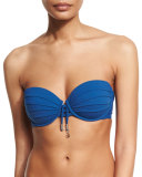Gathered Bandeau Swim Top, D-DD Cup