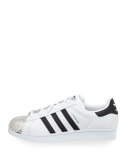 Superstar Metal-Toe Fashion Sneaker, White/Black/Silver