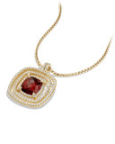 26mm Châtelaine 18K Faceted Garnet Bezel Enhancer with Diamonds