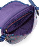 Carnaby Iphis Printed Saddle Bag, Navy