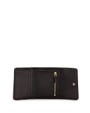 Fleming Mini Flap Wallet, Black