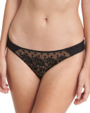 Braisers De Paris Lace Tanga, Black