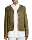 Quilted Forest Liner Jacket, Olive