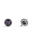 Chatelaine Earrings with Black Orchid