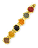 19k Large Oval Venetian Glass Bracelet
