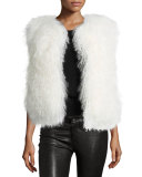 Curly Lamb Shearling Fur Vest
