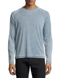 Long-Sleeve Raglan Crewneck T-Shirt