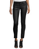 Emma Coated Power Legging Jeans, Char