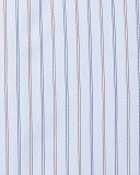 Striped Twill Long-Sleeve Dress Shirt, Light Blue