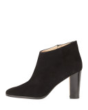 Brusta Suede Ankle Bootie, Black