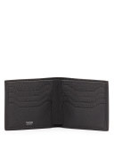 Men's Leather Bi-Fold Wallet, Black